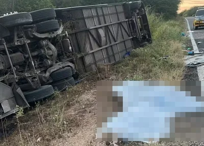 Acidente com ônibus no Ceará