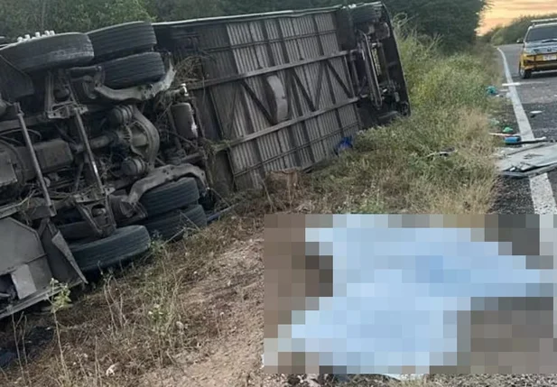 Acidente com ônibus no Ceará