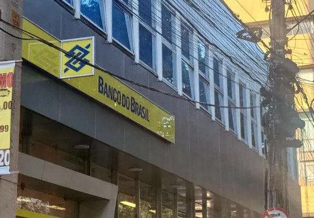 Agência do Banco do Brasil na Rua Álvaro Mendes, em Teresina