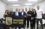 Aprovados em concurso se reúnem com o delegado Luccy Keiko