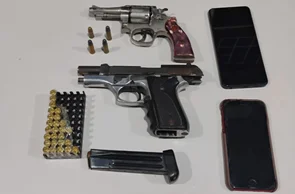 Armas apreendidas pela PM
