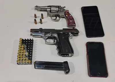 Armas apreendidas pela PM