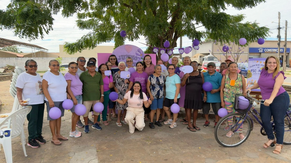 Atividade do Junho Violeta reforça valorização e qualidade de vida da pessoa idosa em Piracuruca