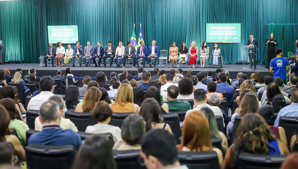 Auditório lotado para acompanhar a solenidade de nomeação dos novos servidores públicos do Estado do Piauí