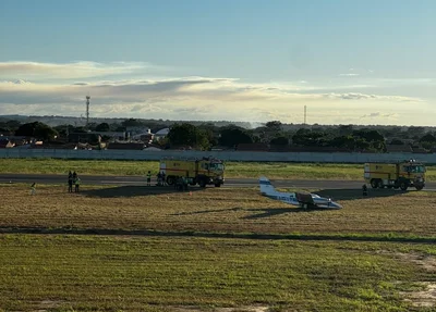 Avião de pequeno porte faz pouso forçado no Aeroporto de Teresina