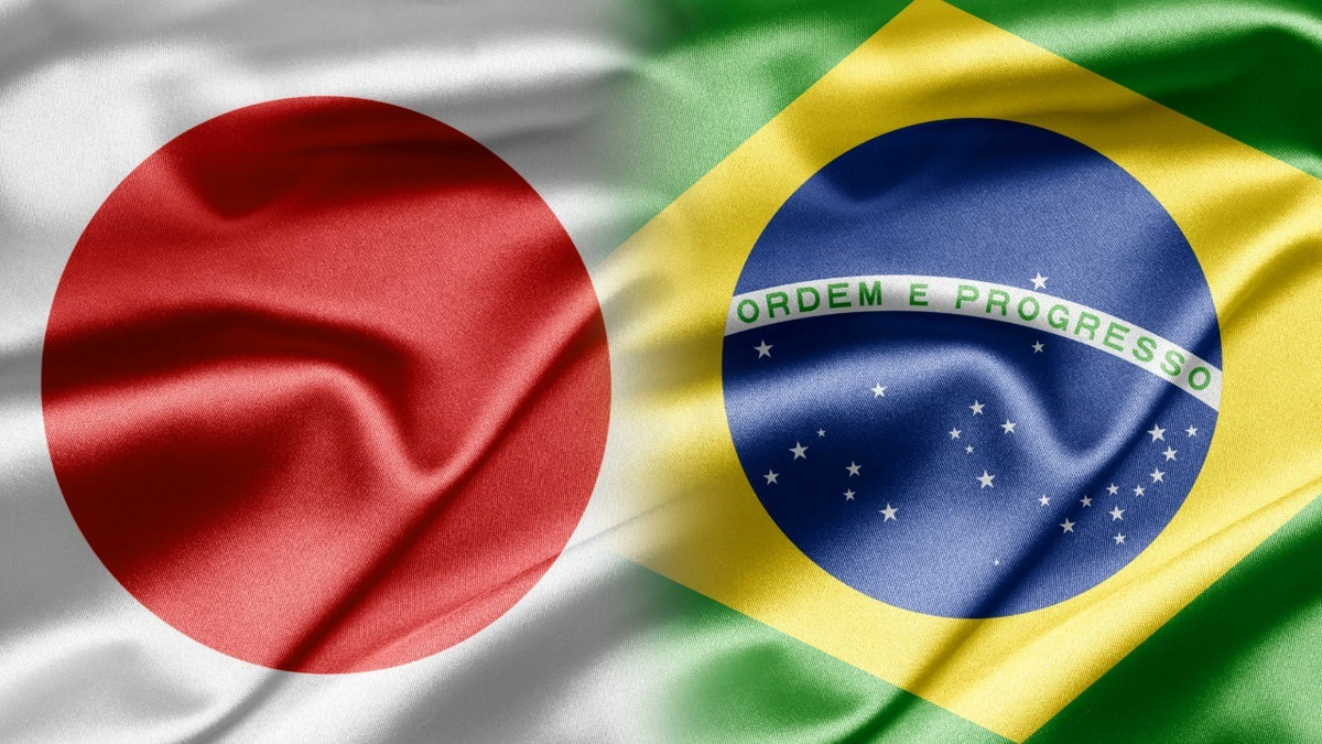 Bandeiras Brasil e Japão