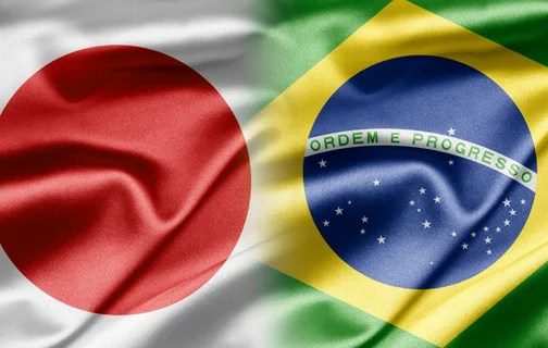 Bandeiras Brasil e Japão