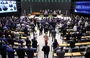 Câmara dos Deputados durante sessão solene