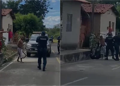 Carlito portava um facão e avançou em direção aos policiais