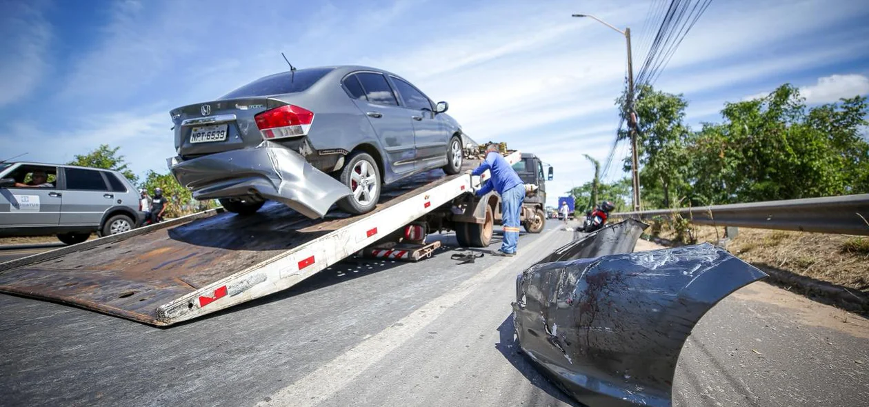 Carro que provocou o acidente