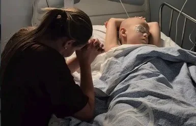 Catarinense Giselle Benke, mãe do menino Luís Benke