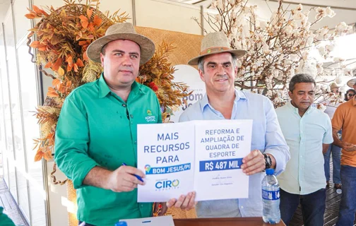 Ciro Nogueira leva mais investimentos a Bom Jesus como pavimentação e reforço à saúde