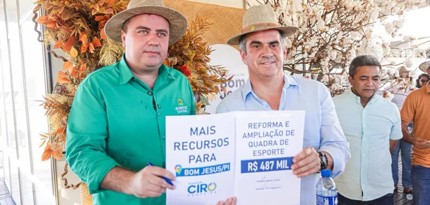 Ciro Nogueira leva mais investimentos a Bom Jesus como pavimentação e reforço à saúde