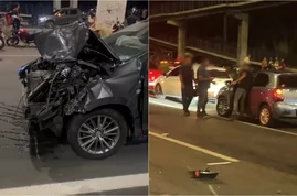 Colisão entre oito veículos é registrada em Teresina