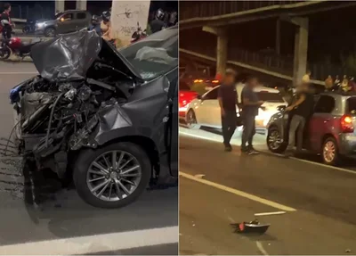 Colisão entre oito veículos na BR 316