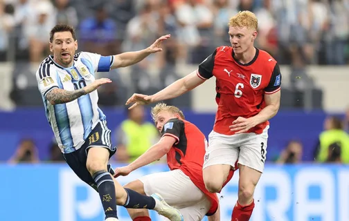 Com dois gols de Messi, Argentina vence a Áustria