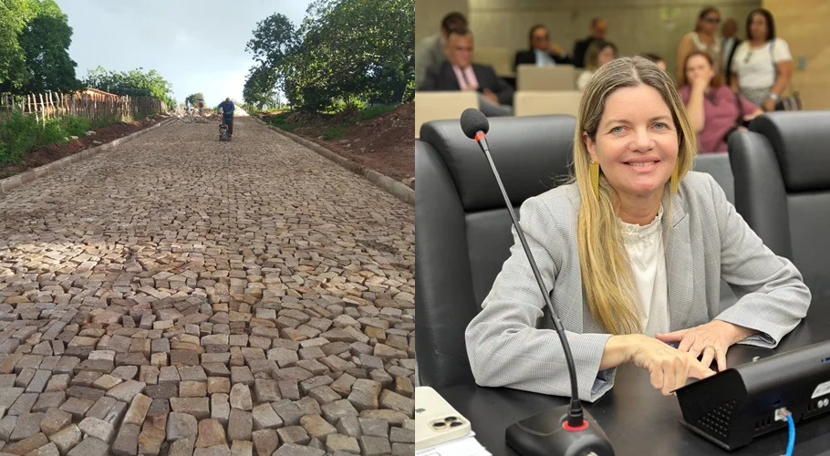 Com emenda de Gracinha Mão Santa, Murici dos Portelas recebe obra de pavimentação