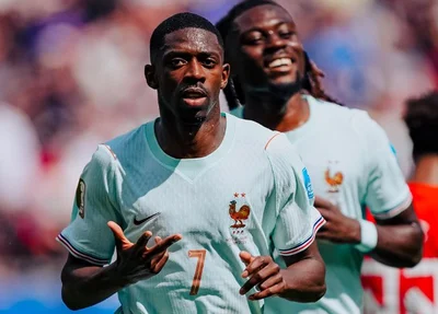 Com hat-trick de Dembélé, França goleia Noruega e confirma liderança da chave