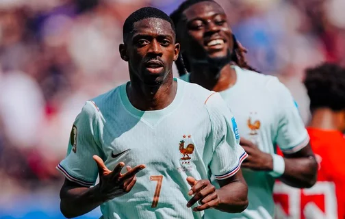 Com hat-trick de Dembélé, França goleia Noruega e confirma liderança da chave