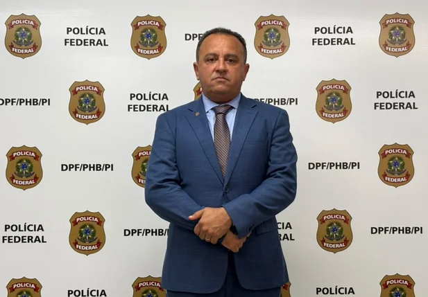 Delegado Carlos Alberto, chefe da Delegacia da PF em Parnaíba