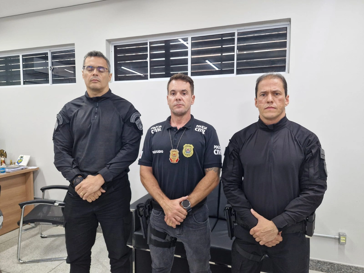 Delegados Tales Gomes, Diego Vilhena e Laércio Evangelista