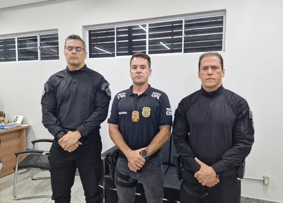Delegados Tales Gomes, Diego Vilhena e Laércio Evangelista