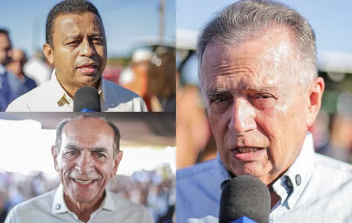 Deputado Flávio Nogueira, deputado Dr.Francisco e senador Marcelo Castro