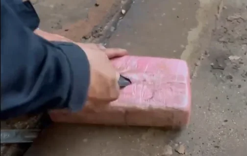 Droga apreendida em caminhão na cidade de Oeiras