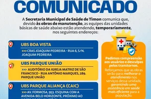 Durante esse período, os serviços dessas unidades serão realizados temporariamente em outros endereços.