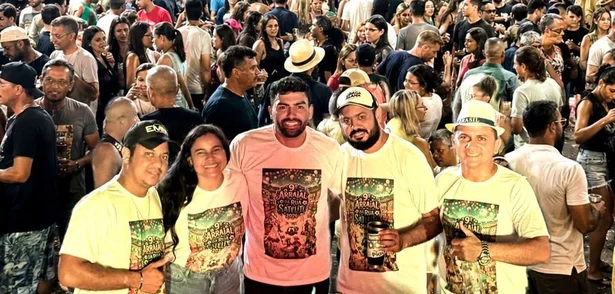 Eduardo Draga Alana esteve presente em arraiá