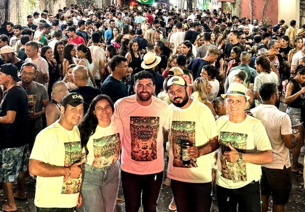 Eduardo Draga Alana esteve presente em arraiá