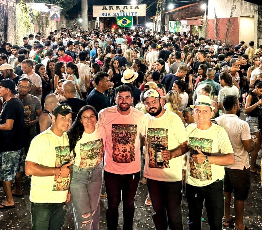 Eduardo Draga Alana esteve presente em arraiá