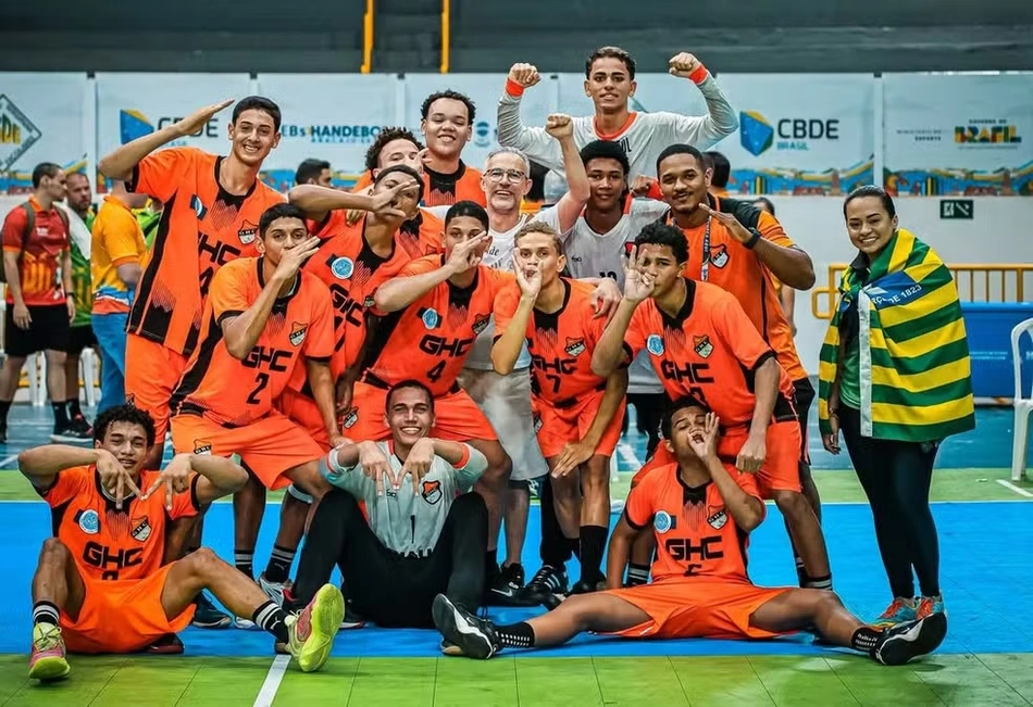 Elenco do GHC no Jogos Escolares Brasileiros (JEB'S) de handebol de 2026