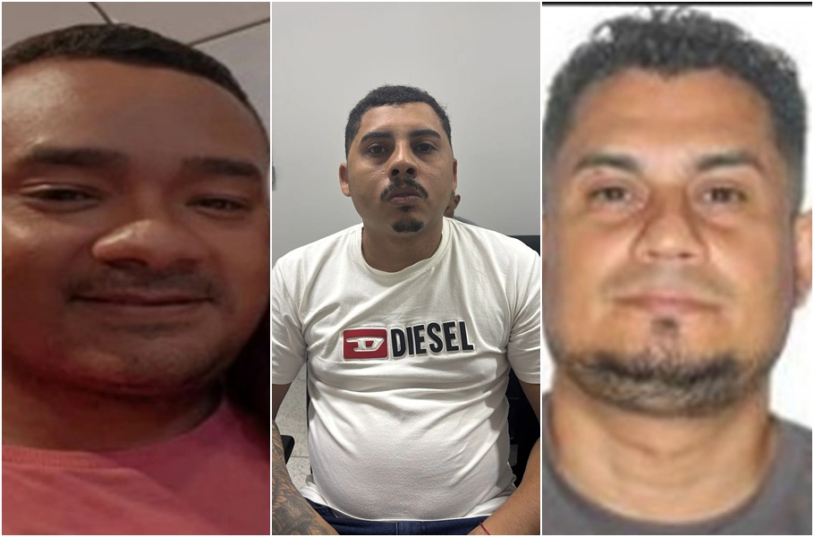 Elielton de Carvalho, Maxuell Barroso e Antônio Alves da Silva