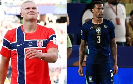 Erling Haaland e Gabriel Magalhães