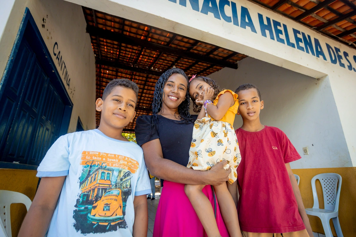Família recebeu atendimento da equipe da Prefeitura de Timon no Povoado Coheb