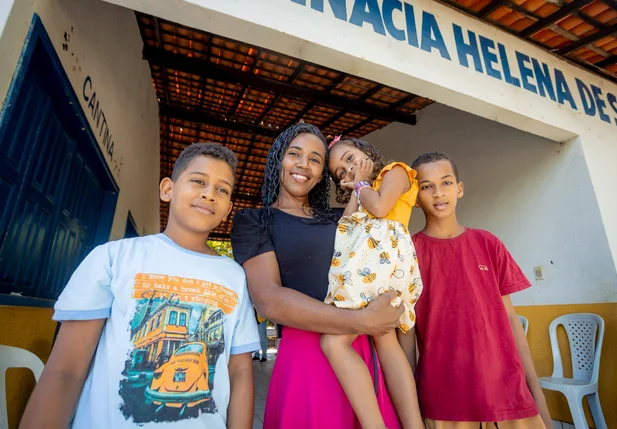 Família recebeu atendimento da equipe da Prefeitura de Timon no Povoado Coheb
