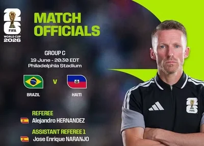 Fifa define arbitragem para Brasil x Haiti pela Copa do Mundo de 2026