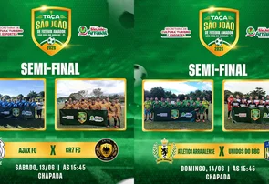 Fim de semana decisivo definirá finalistas da Taça São João em São João do Arraial