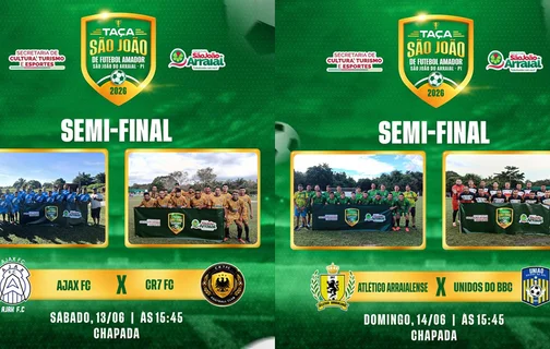 Fim de semana decisivo define finalistas da Taça São João em São João do Arraial