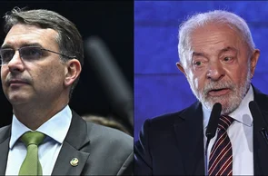 Flávio Bolsonaro e Lula