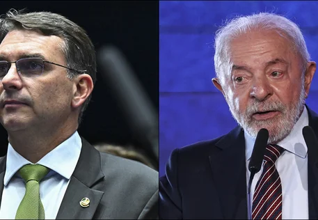 Flávio Bolsonaro reage a fala de Lula sobre Neymar e chama presidente de "turista"