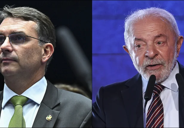 Flávio Bolsonaro e Lula
