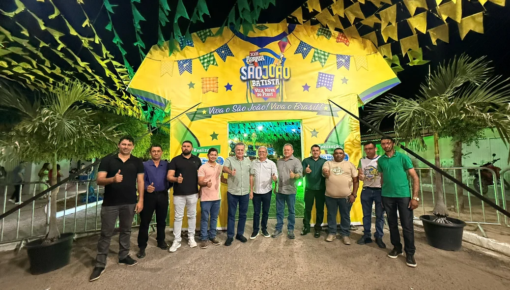 Flávio Nogueira nos festejos de Vila Nova do Piauí
