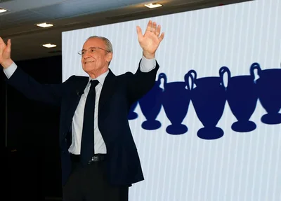 Florentino Pérez foi reeleito presidente do Real Madrid