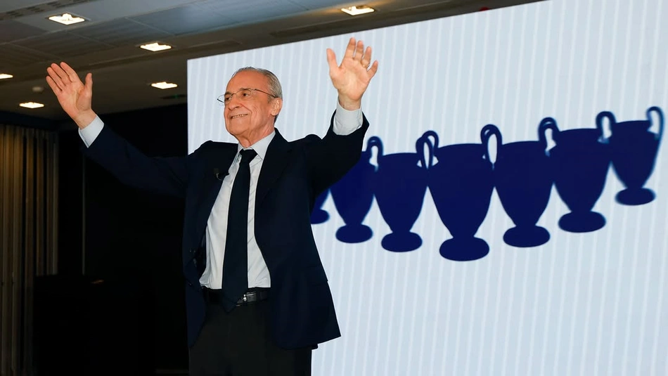 Florentino Pérez foi reeleito presidente do Real Madrid