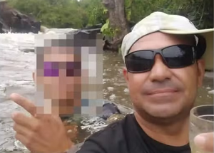Foto tirada por Manoel Alves antes de assassinato em cachoeira