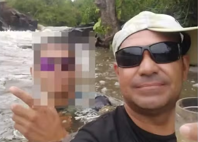 Foto tirada por Manoel Alves antes de assassinato em cachoeira