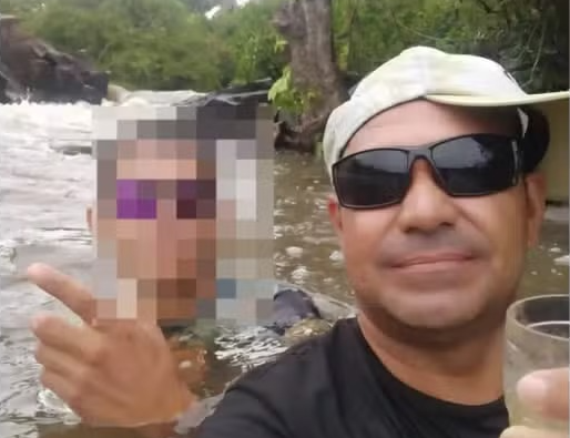 Foto tirada por Manoel Alves antes de assassinato em cachoeira