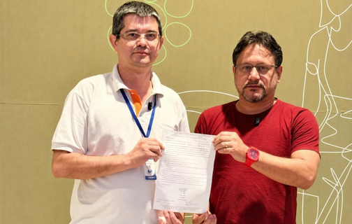 Franklin Batista e Alex Rocha, diretores do Sintshogastro-PI